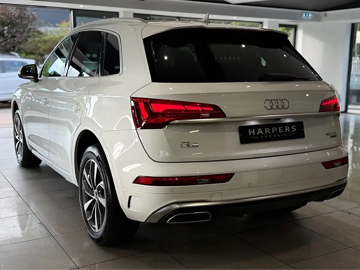 Used 2021 Audi Q5 S Line White - Interior and Exterior details 5