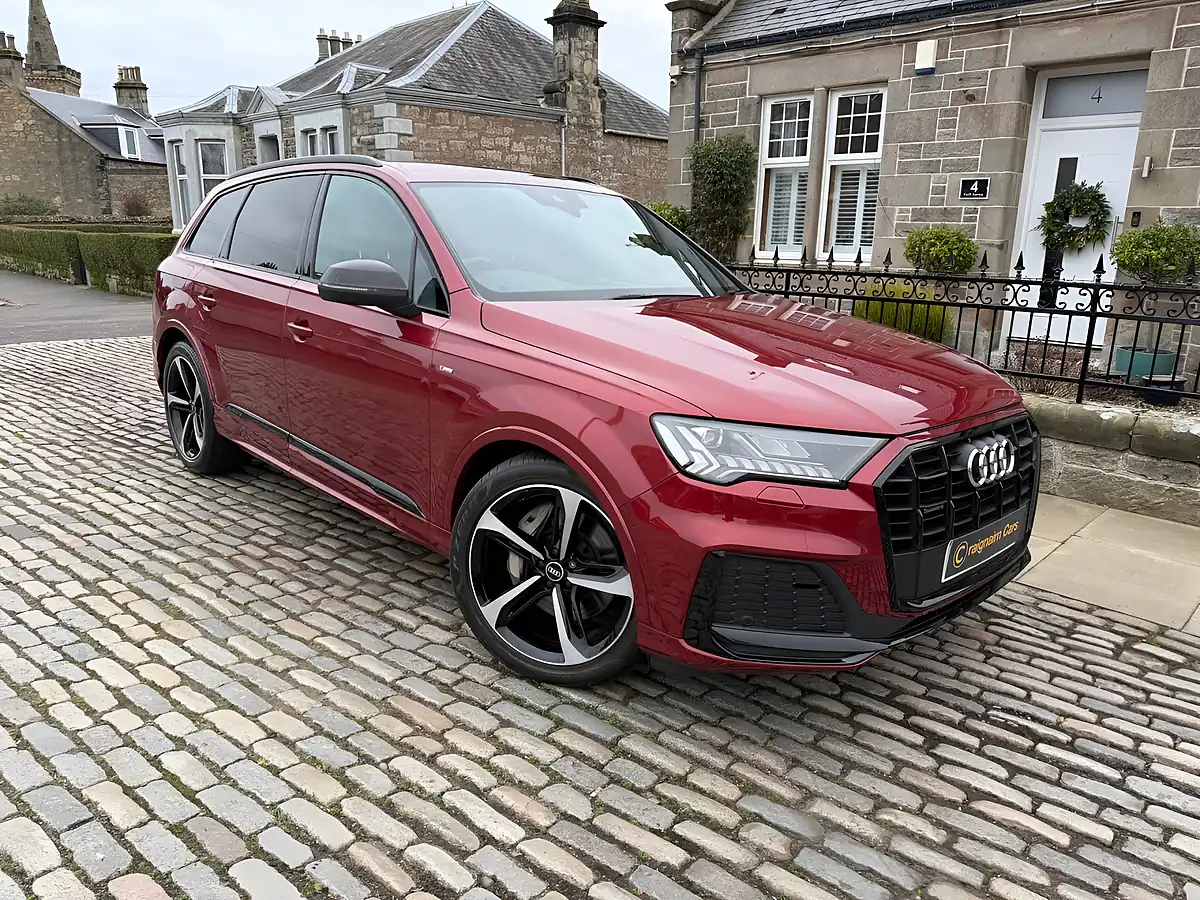 Used 2021 Audi Q7 Black Edition Matador Red - Front View