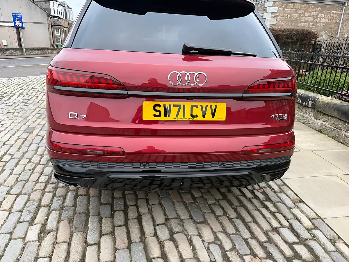 Used 2021 Audi Q7 Black Edition Matador Red - Interior and Exterior details 12
