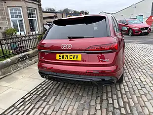 Used 2021 Audi Q7 Black Edition Matador Red - Interior and Exterior details 15