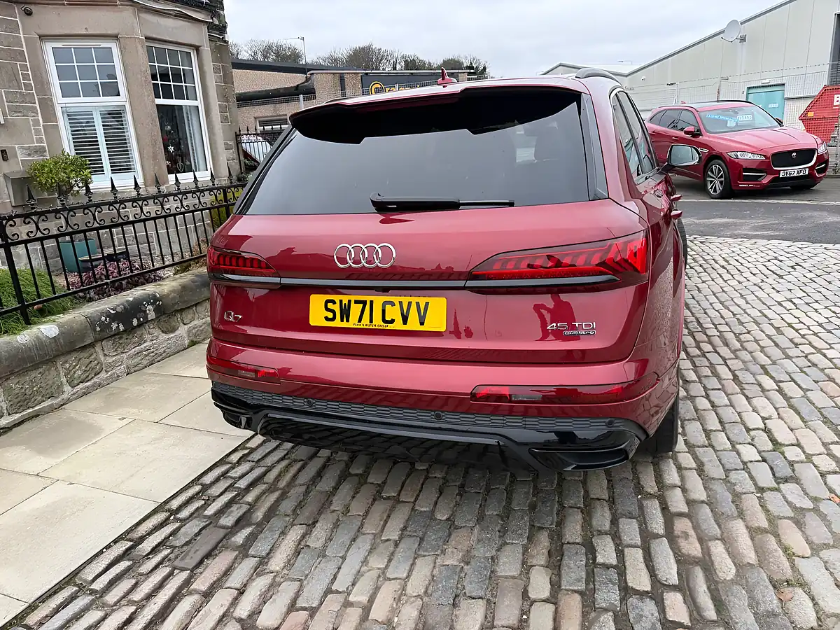Used 2021 Audi Q7 Black Edition Matador Red - Interior and Exterior details 15