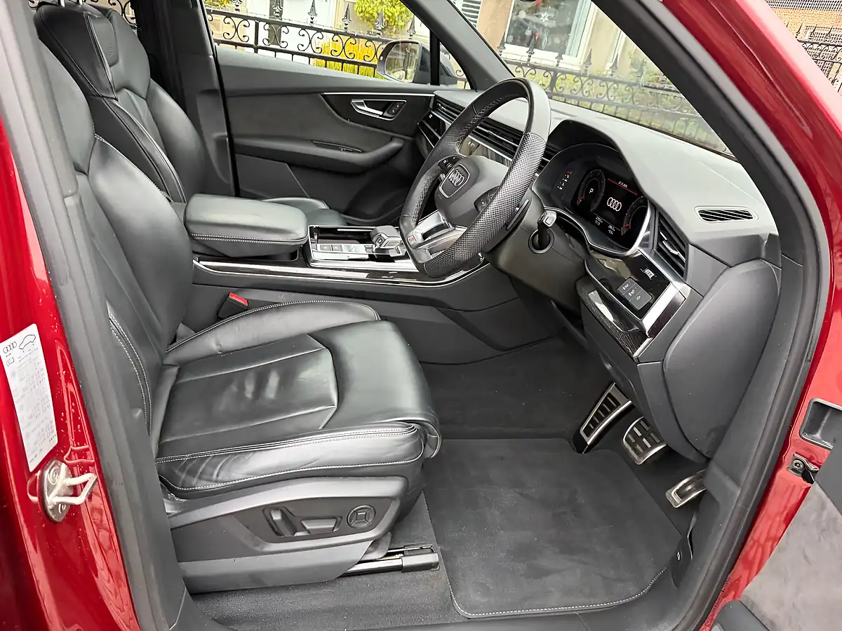 Used 2021 Audi Q7 Black Edition Matador Red - Interior and Exterior details 2