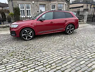 Used 2021 Audi Q7 Black Edition Matador Red - Interior and Exterior details 3