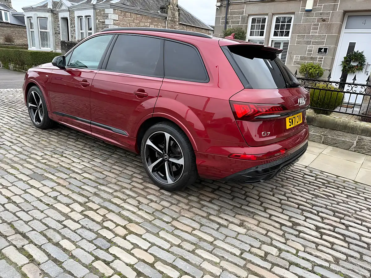 Used 2021 Audi Q7 Black Edition Matador Red - Interior and Exterior details 8