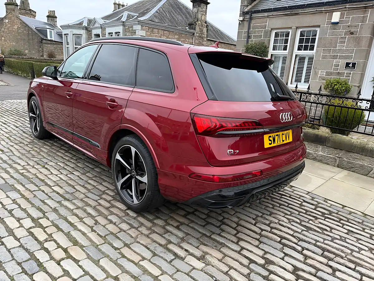 Used 2021 Audi Q7 Black Edition Matador Red - Interior and Exterior details 9