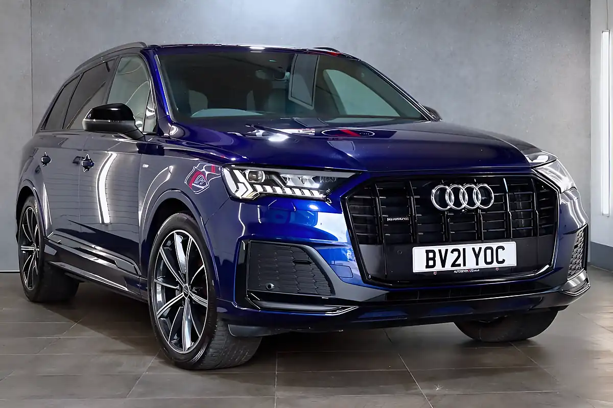 Used 2021 Audi Q7 Black Edition Navarra Blue - Interior and Exterior details 4