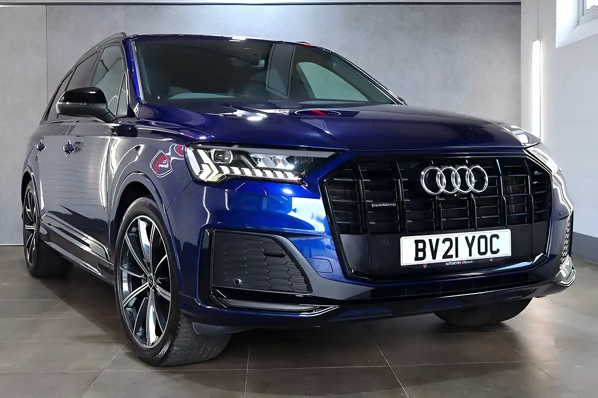 Used 2021 Audi Q7 Black Edition Navarra Blue - Interior and Exterior details 5