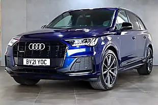 Used 2021 Audi Q7 Black Edition Navarra Blue - Interior and Exterior details 8
