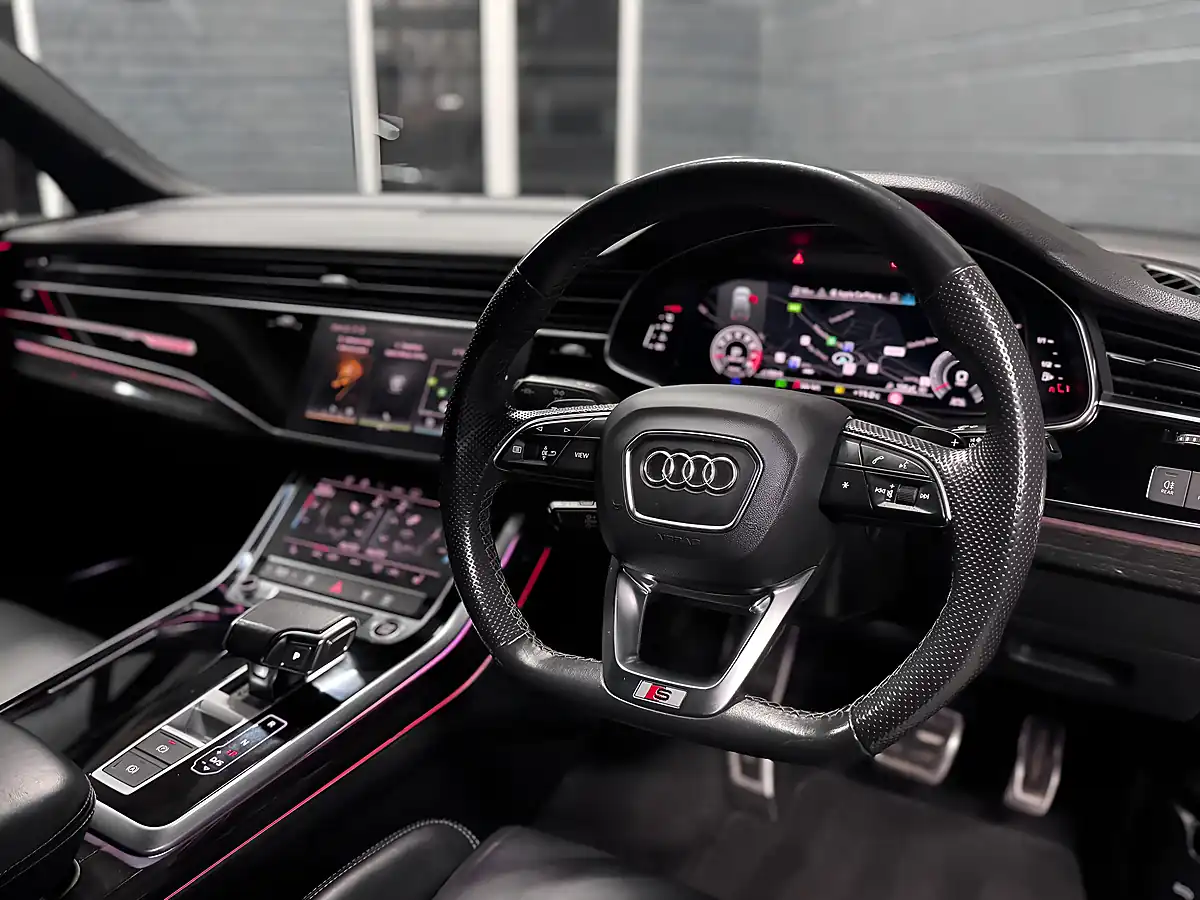 Used 2021 Audi Q7 Black Edition Orca Black Metallic - Interior and Exterior details 8