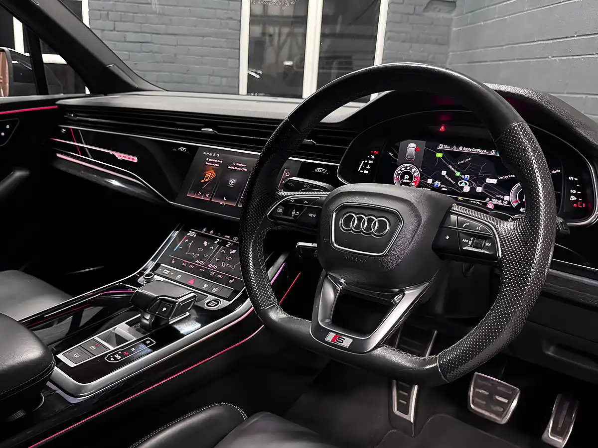 Used 2021 Audi Q7 Black Edition Orca Black Metallic - Interior and Exterior details 9
