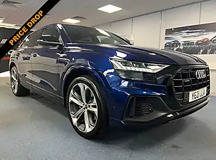 Used 2021 Audi Q8 Black Edition Navarra Blue- Metallic - Interior and Exterior details 2