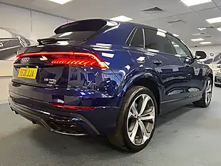 Used 2021 Audi Q8 Black Edition Navarra Blue- Metallic - Interior and Exterior details 3