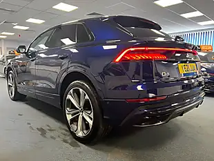 Used 2021 Audi Q8 Black Edition Navarra Blue- Metallic - Interior and Exterior details 4