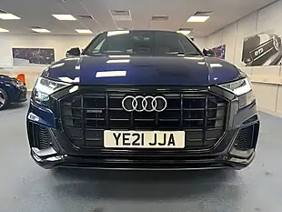Used 2021 Audi Q8 Black Edition Navarra Blue- Metallic - Interior and Exterior details 5