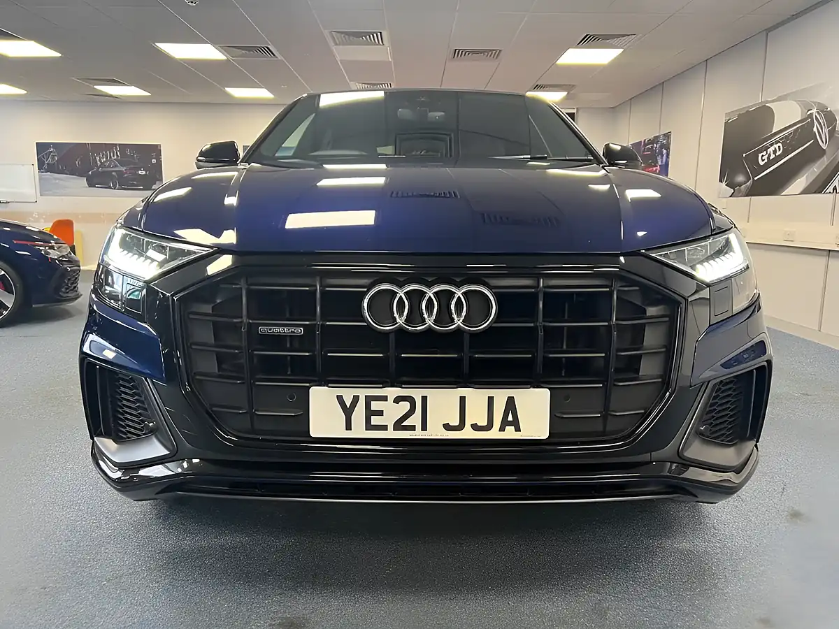 Used 2021 Audi Q8 Black Edition Navarra Blue- Metallic - Interior and Exterior details 5