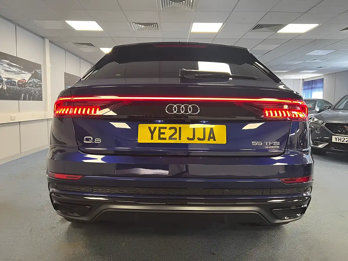 Used 2021 Audi Q8 Black Edition Navarra Blue- Metallic - Interior and Exterior details 6