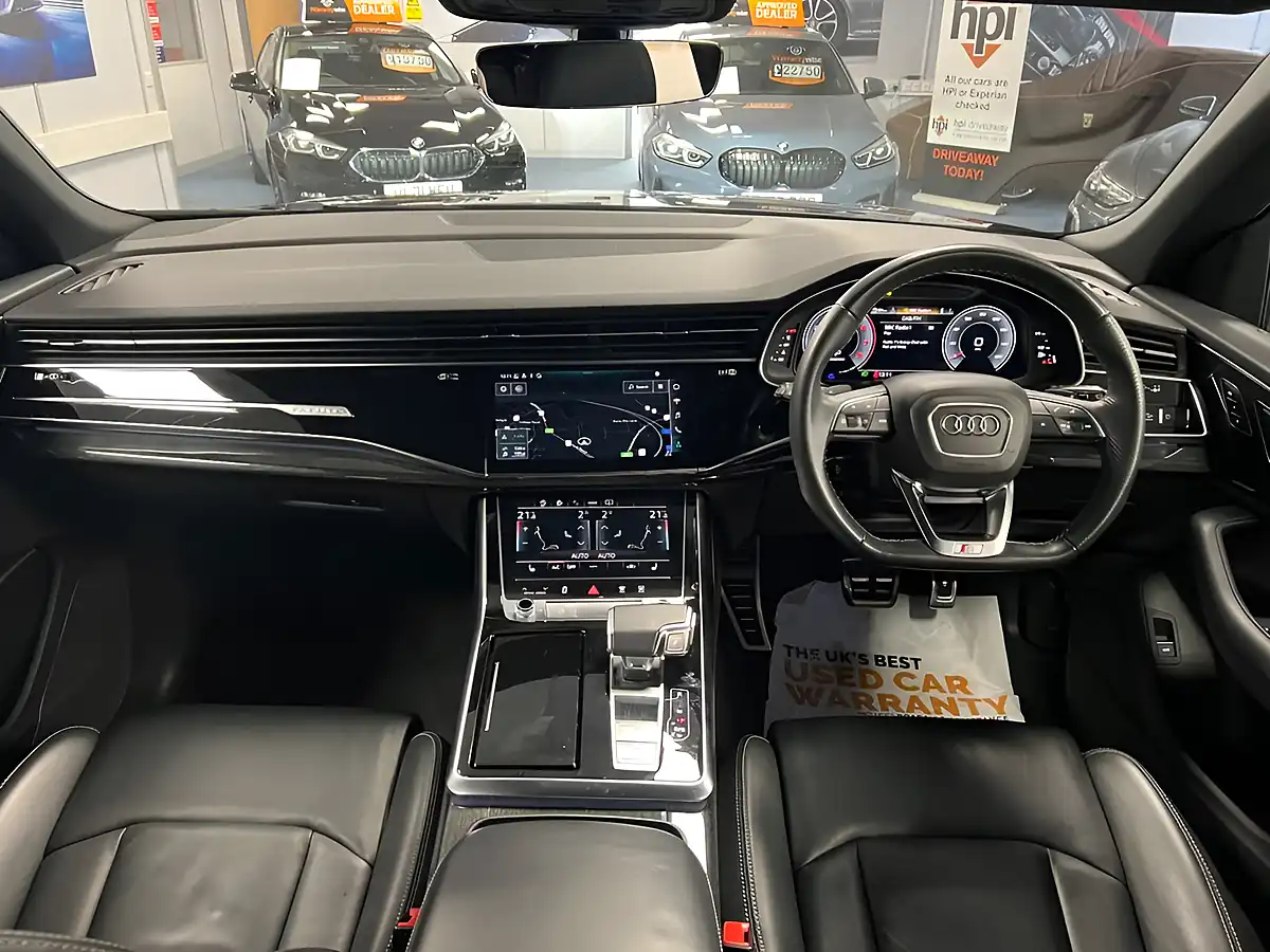 Used 2021 Audi Q8 Black Edition Navarra Blue- Metallic - Interior and Exterior details 8