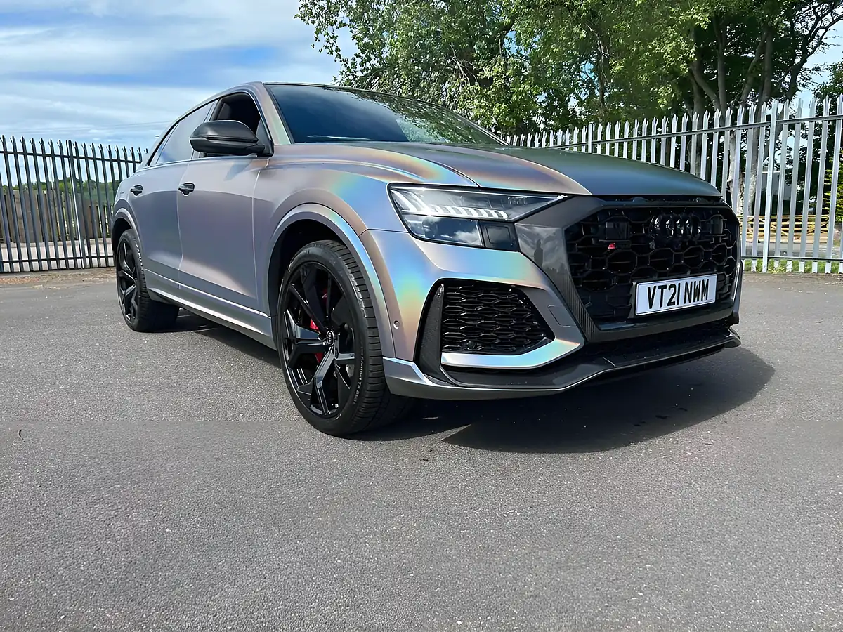 Used 2021 Audi RSQ8 Carbon Black Blue - Front View