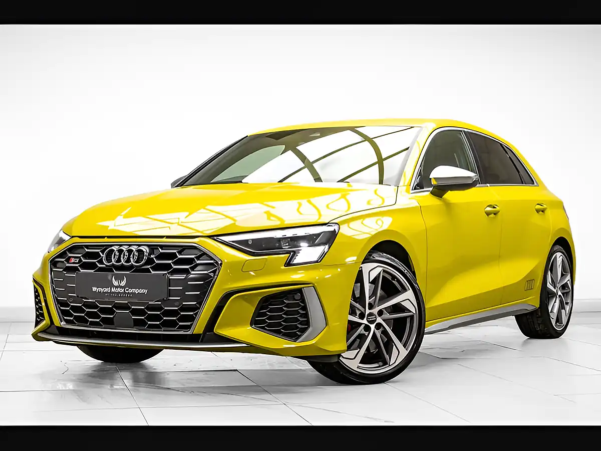 Used 2021 Audi S3 Sportback Yellow - Front View
