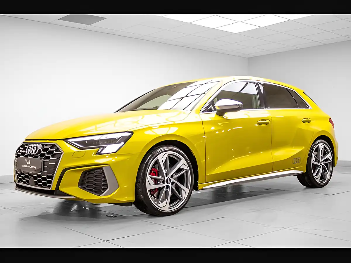 Used 2021 Audi S3 Sportback Yellow - Interior and Exterior details 3