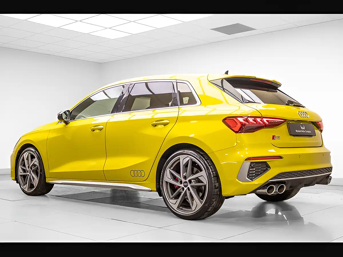 Used 2021 Audi S3 Sportback Yellow - Interior and Exterior details 4