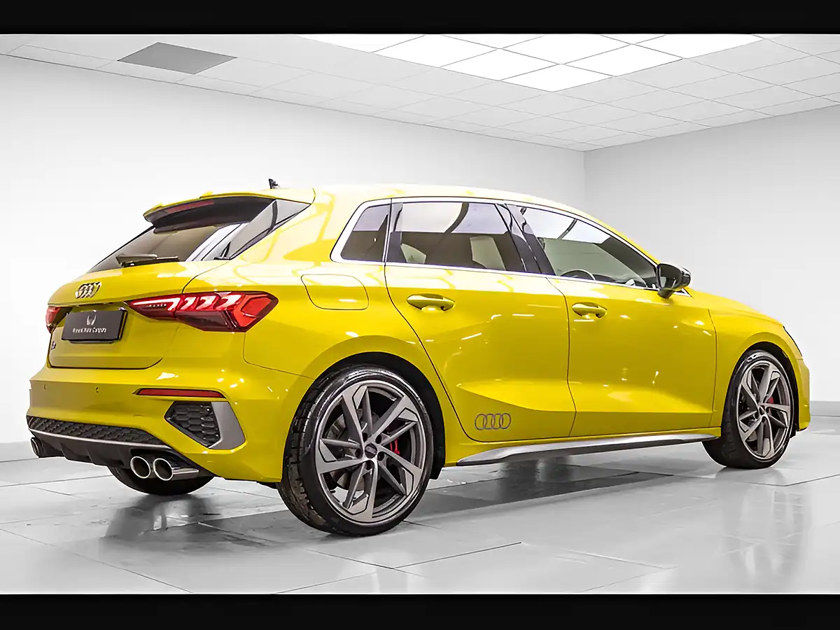 Used 2021 Audi S3 Sportback Yellow - Interior and Exterior details 6