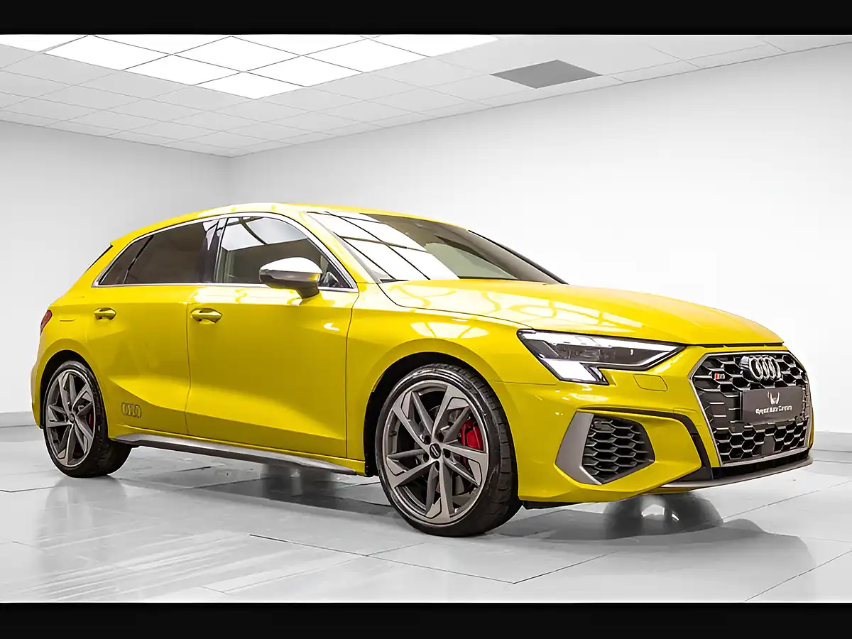 Used 2021 Audi S3 Sportback Yellow - Interior and Exterior details 8