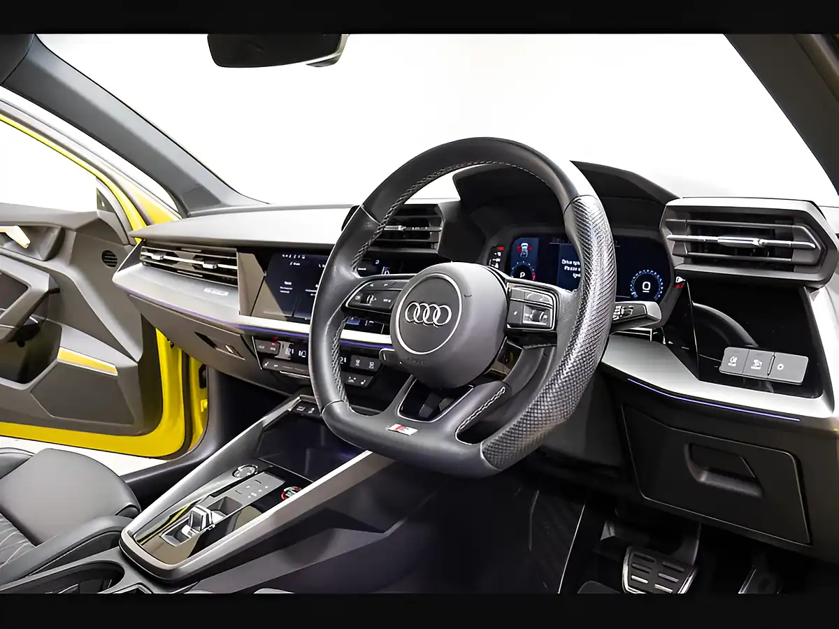 Used 2021 Audi S3 Sportback Yellow - Interior and Exterior details 9