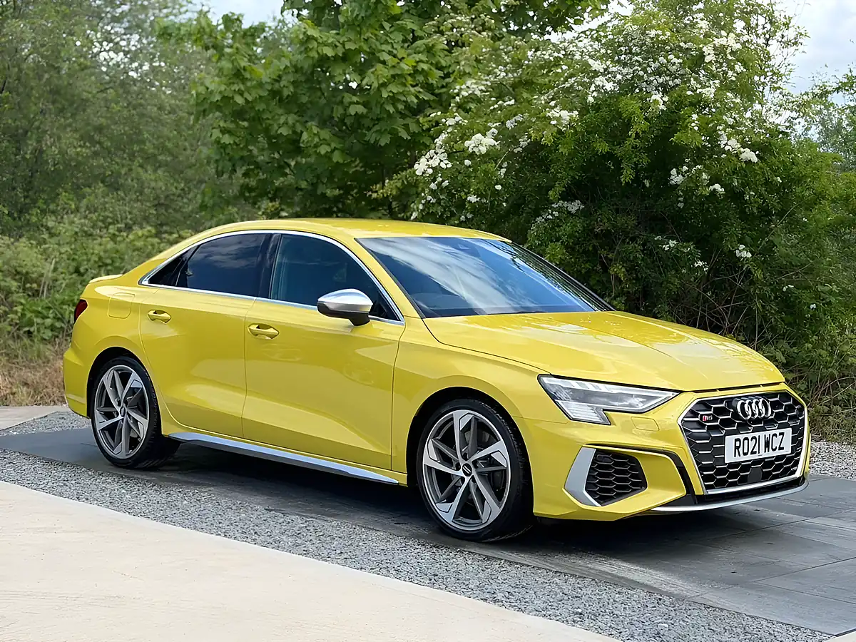 Used 2021 Audi S3 Yellow - Front View