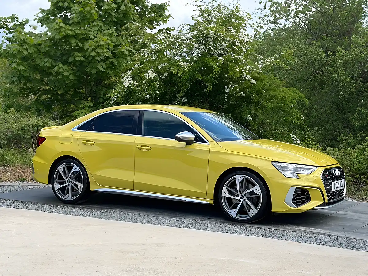 Used 2021 Audi S3 Yellow - Interior and Exterior details 12