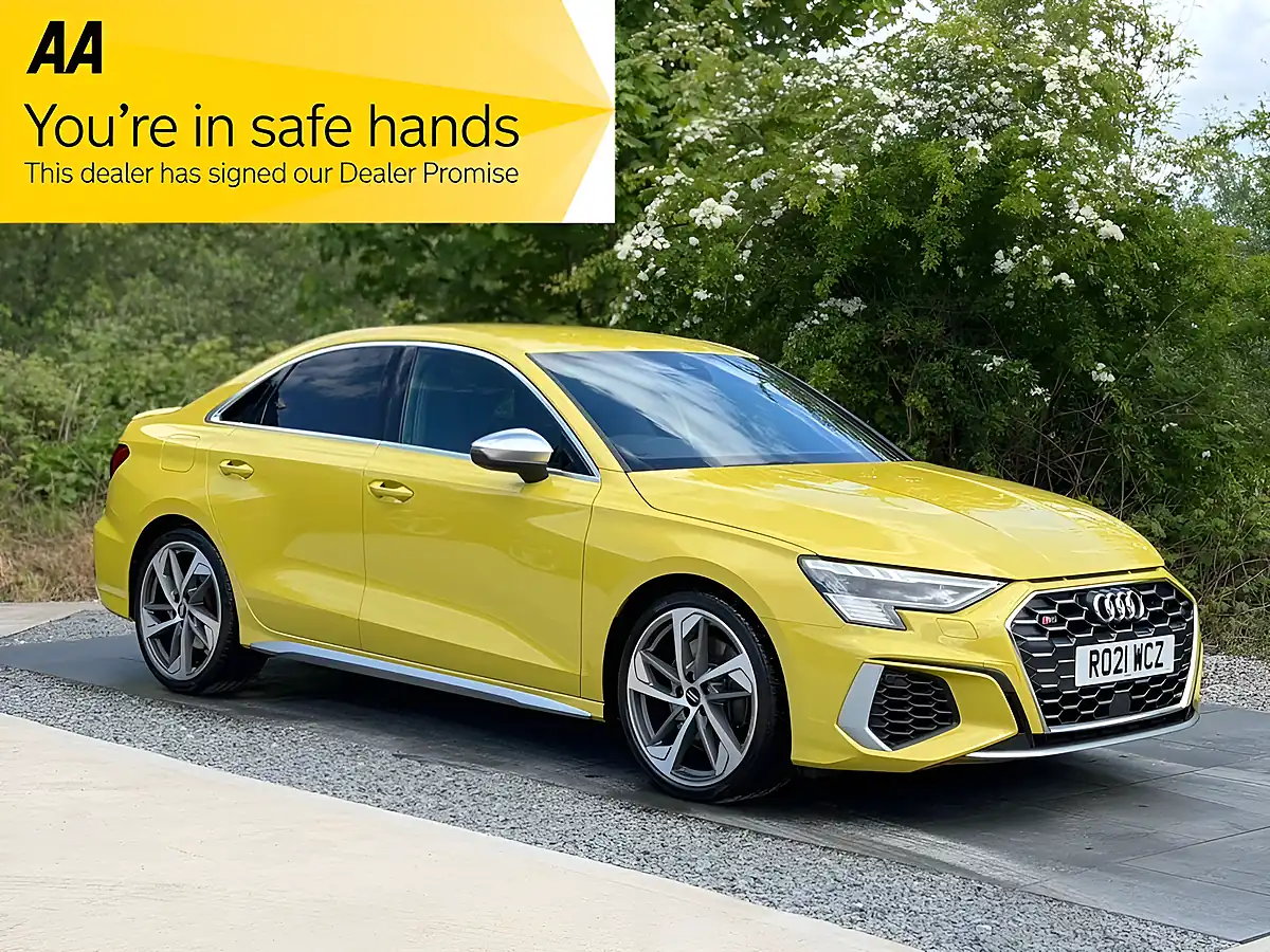 Used 2021 Audi S3 Yellow - Front View