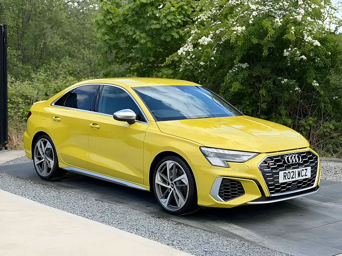 Used 2021 Audi S3 Yellow - Interior and Exterior details 7