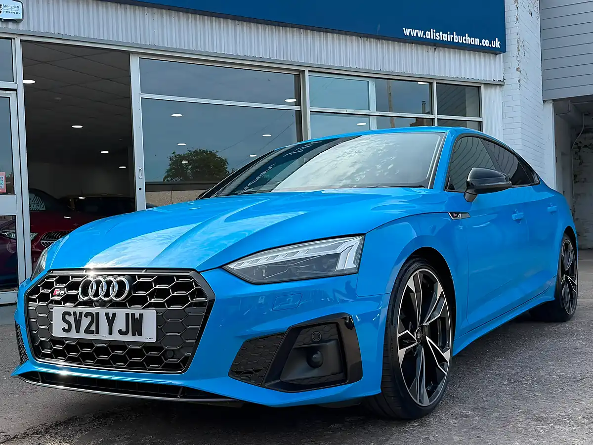 Used 2021 Audi S5 Edition 1 Sportback Turbo Blue - Front View