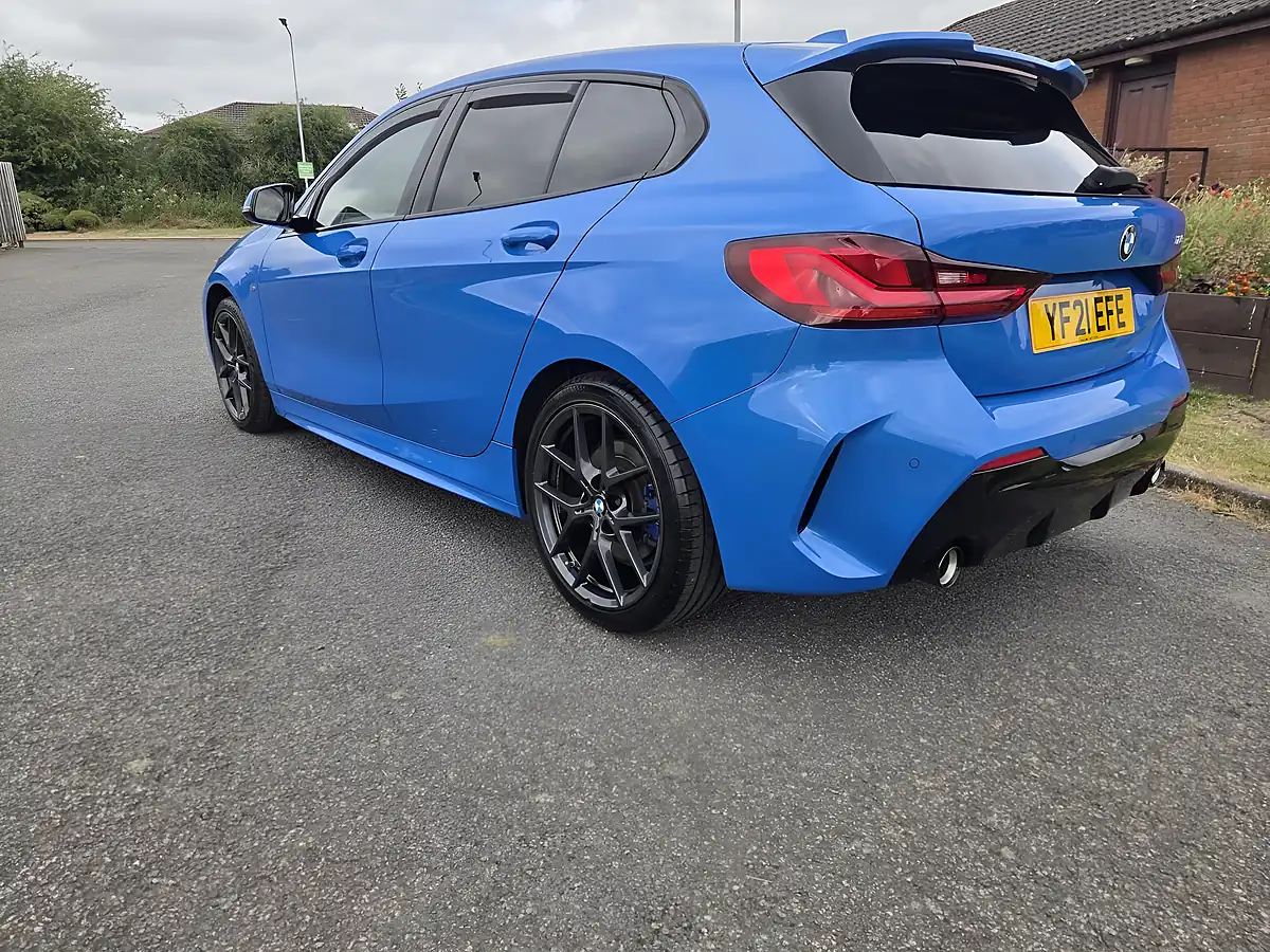 Used 2021 BMW 1 Series M Sport Blue - Interior and Exterior details 8