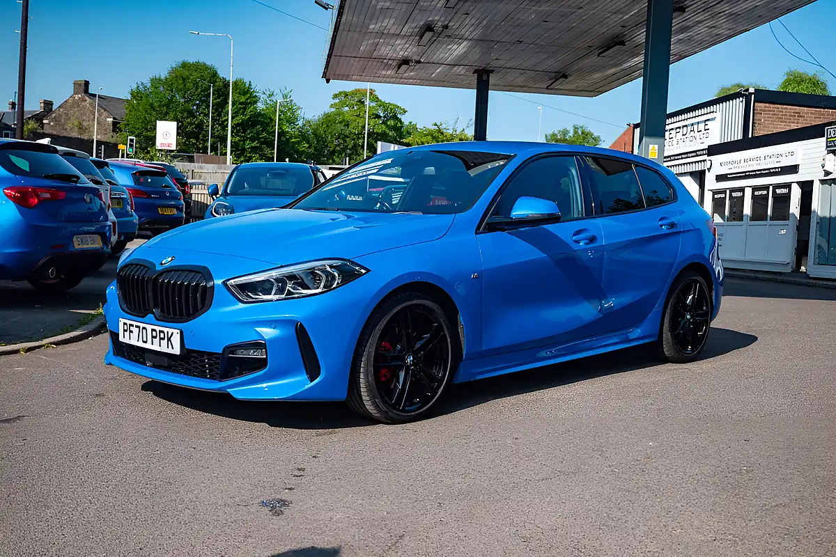 Used 2021 BMW 1 Series M Sport Misano Blue - Interior and Exterior details 4