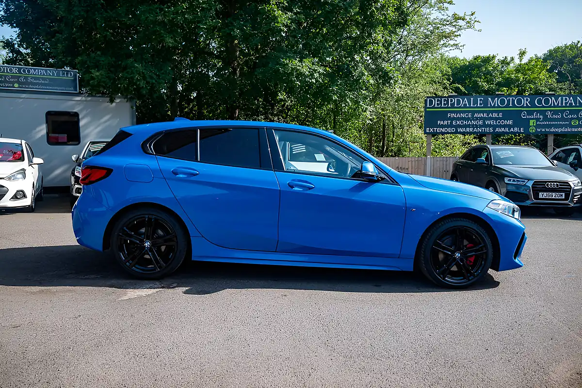 Used 2021 BMW 1 Series M Sport Misano Blue - Interior and Exterior details 9