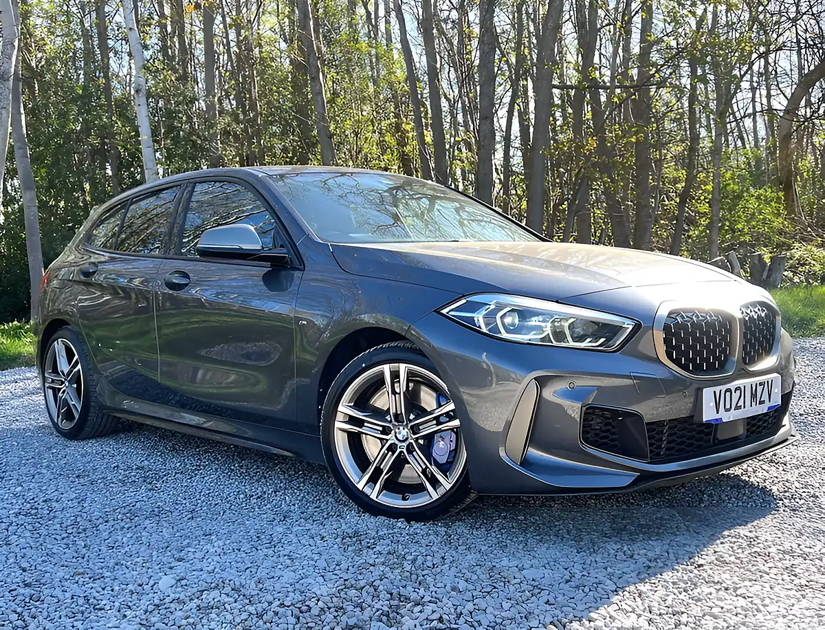 Used 2021 BMW 1 Series M135i Mineral Grey - Front View