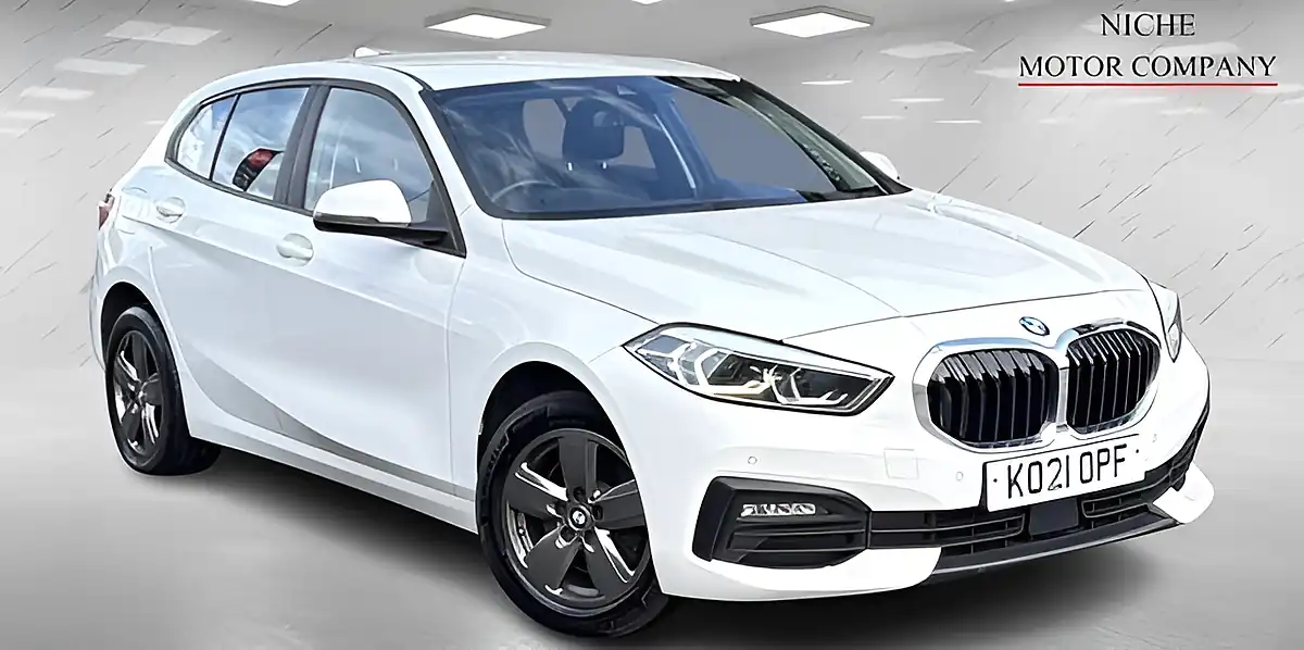 Used 2021 BMW 1 Series Se (lcp) White - Front View