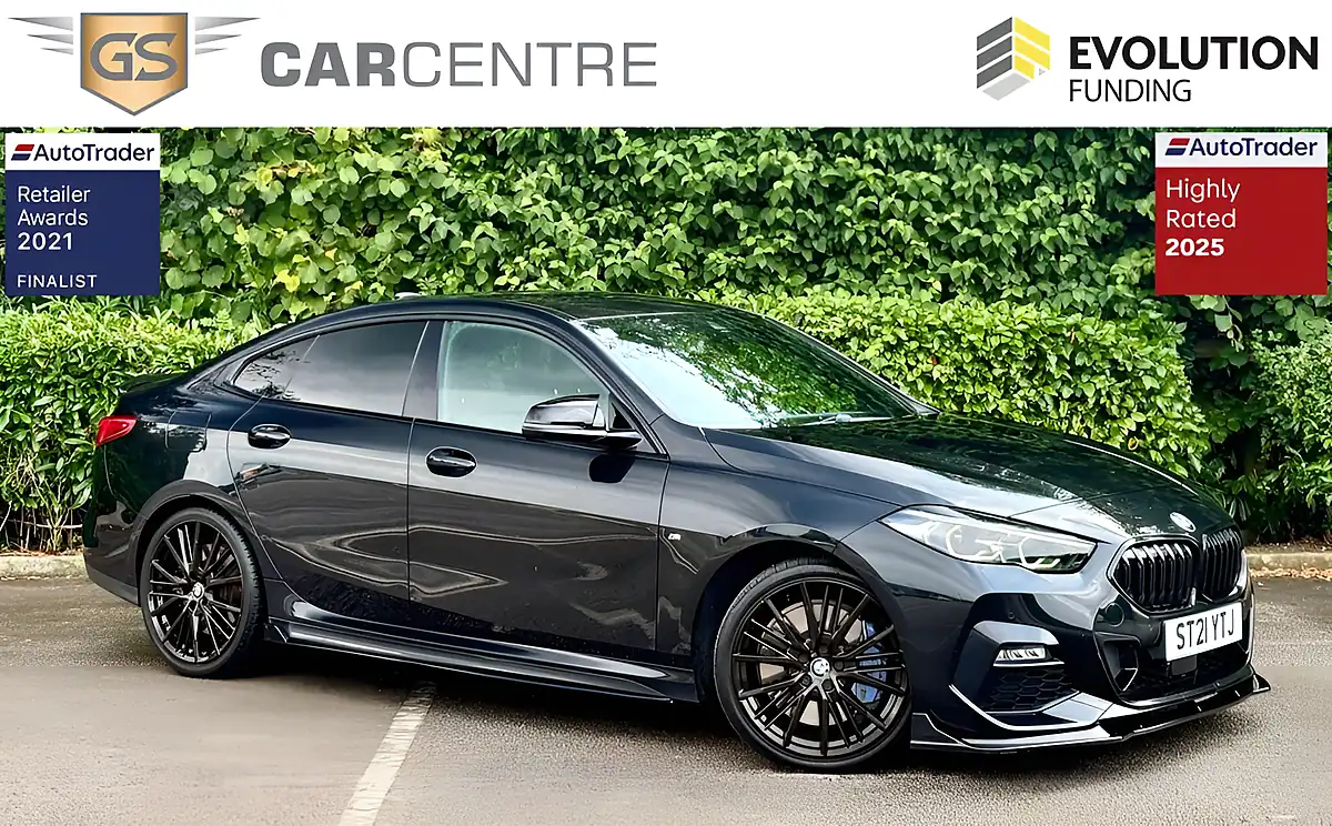 Used 2021 BMW 2 Series Gran Coupe M Sport Black - Front View