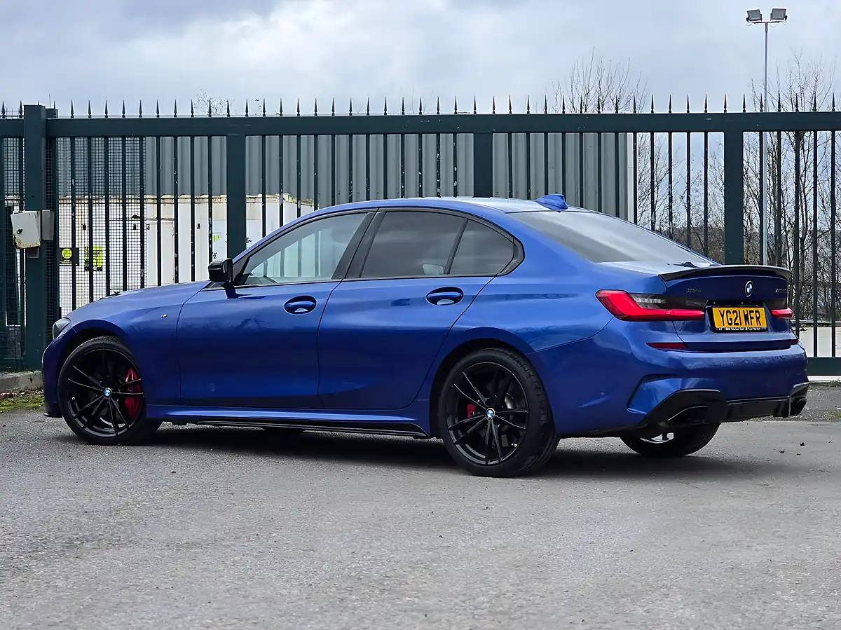 Used 2021 BMW 3 Series M Performance Portimao Blue Metallic - Interior and Exterior details 2