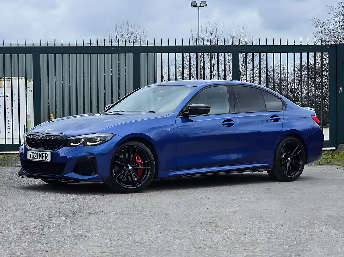 Used 2021 BMW 3 Series M Performance Portimao Blue Metallic - Interior and Exterior details 7
