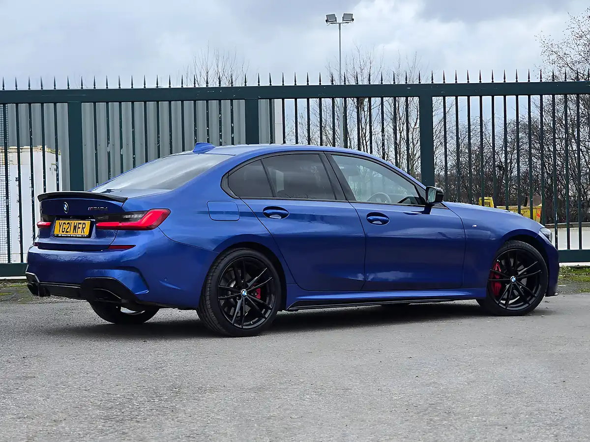 Used 2021 BMW 3 Series M Performance Portimao Blue Metallic - Interior and Exterior details 8