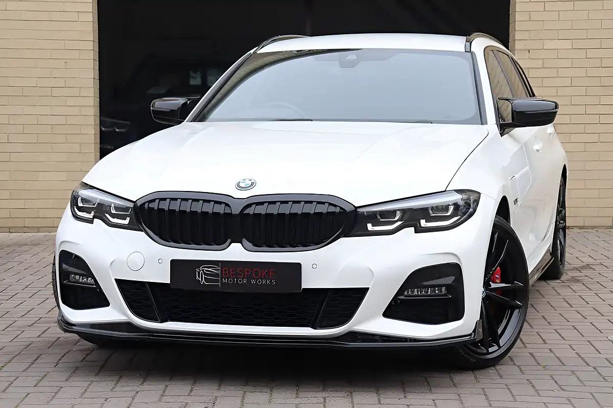 Used 2021 BMW 3 Series M Sport Alpine White - Front View