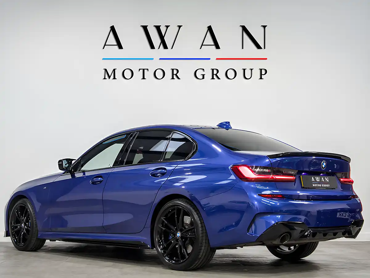 Used 2021 BMW 3 Series M Sport Blue - Interior and Exterior details 5