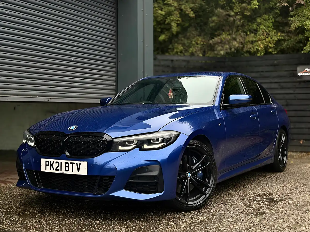 Used 2021 BMW 3 Series M Sport Portimao Blue - Interior and Exterior details 20