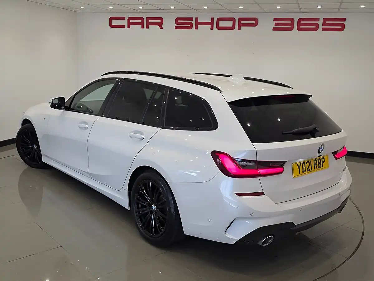 Used 2021 BMW 3 Series M Sport Touring White - Interior and Exterior details 11