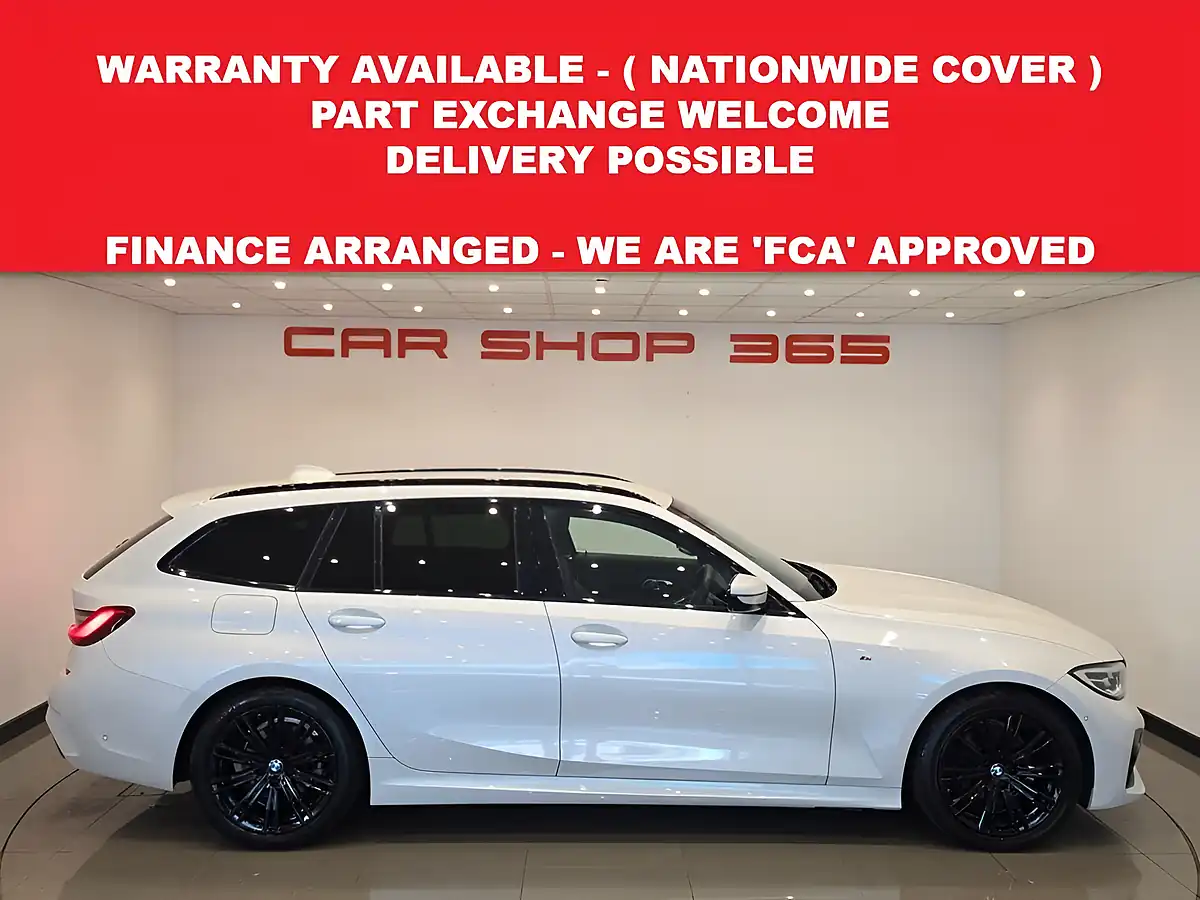 Used 2021 BMW 3 Series M Sport Touring White - Interior and Exterior details 3