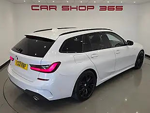 Used 2021 BMW 3 Series M Sport Touring White - Interior and Exterior details 4