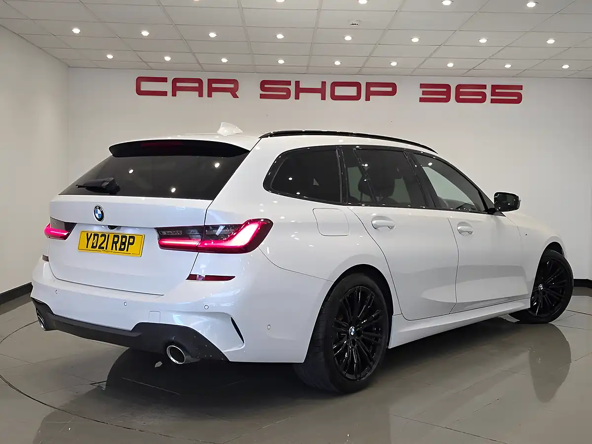 Used 2021 BMW 3 Series M Sport Touring White - Interior and Exterior details 5
