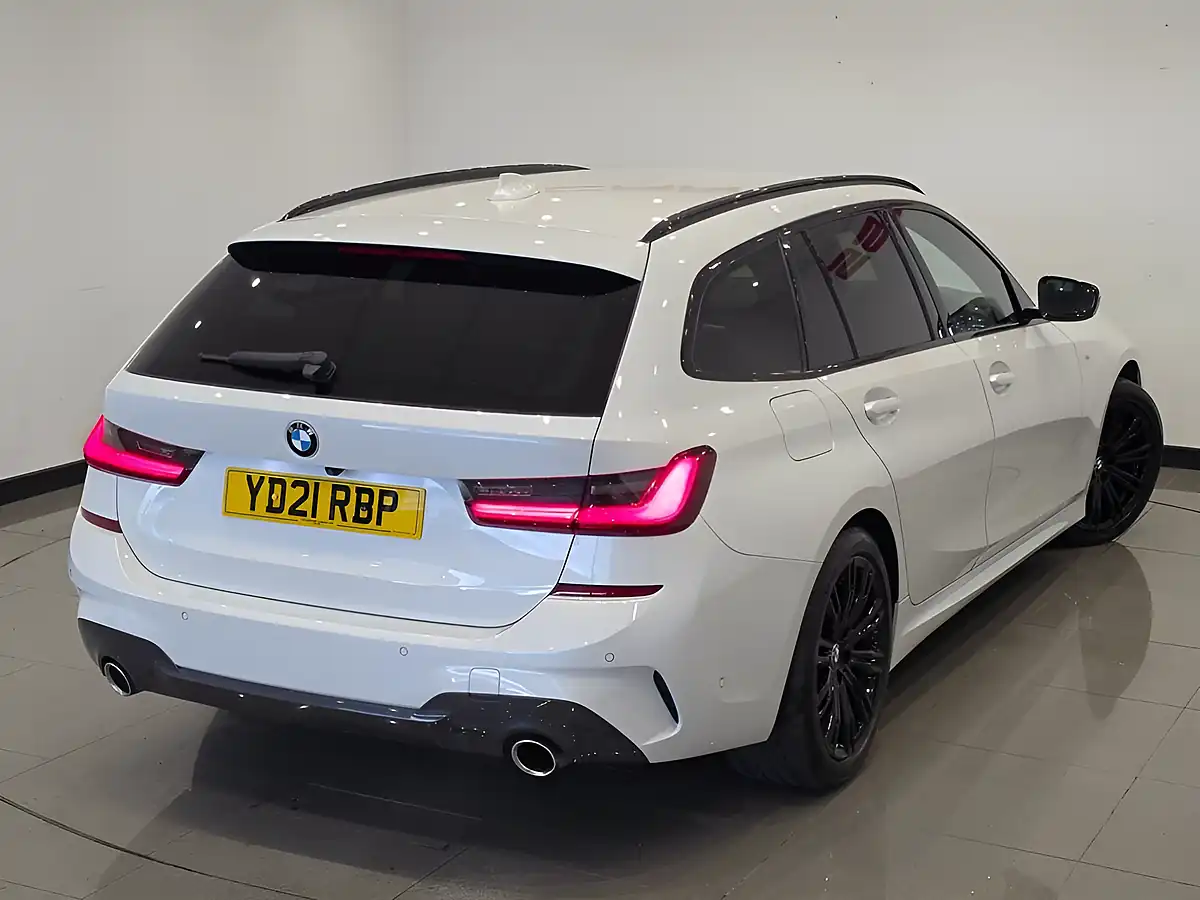 Used 2021 BMW 3 Series M Sport Touring White - Interior and Exterior details 6
